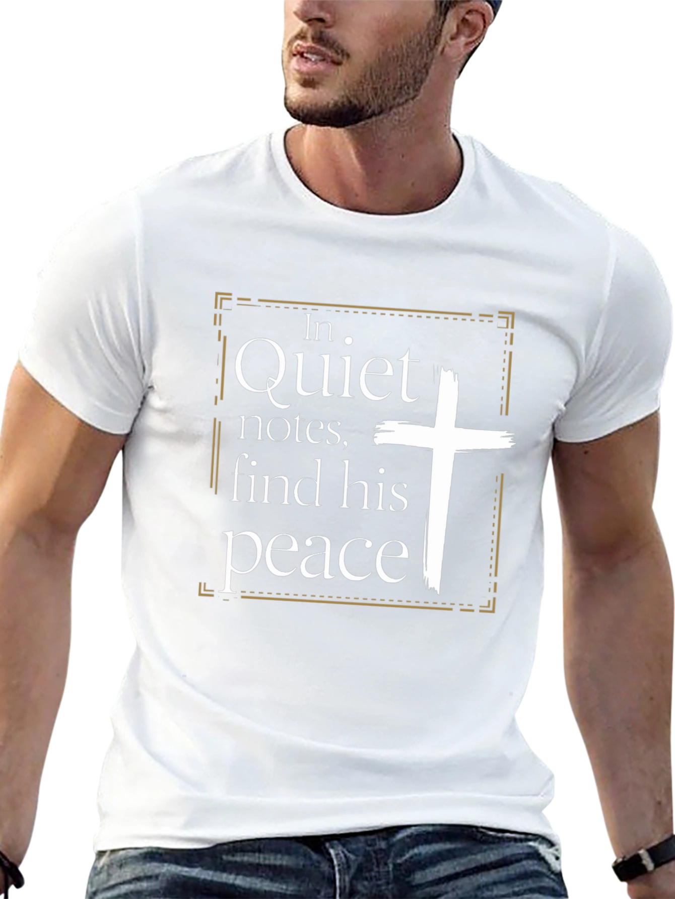 Quiet Notes Find His Peace Christian T-Shirt