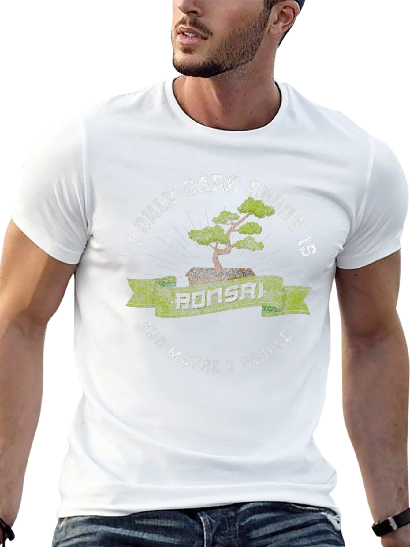 Bonsai and 3 People Graphic T-Shirt