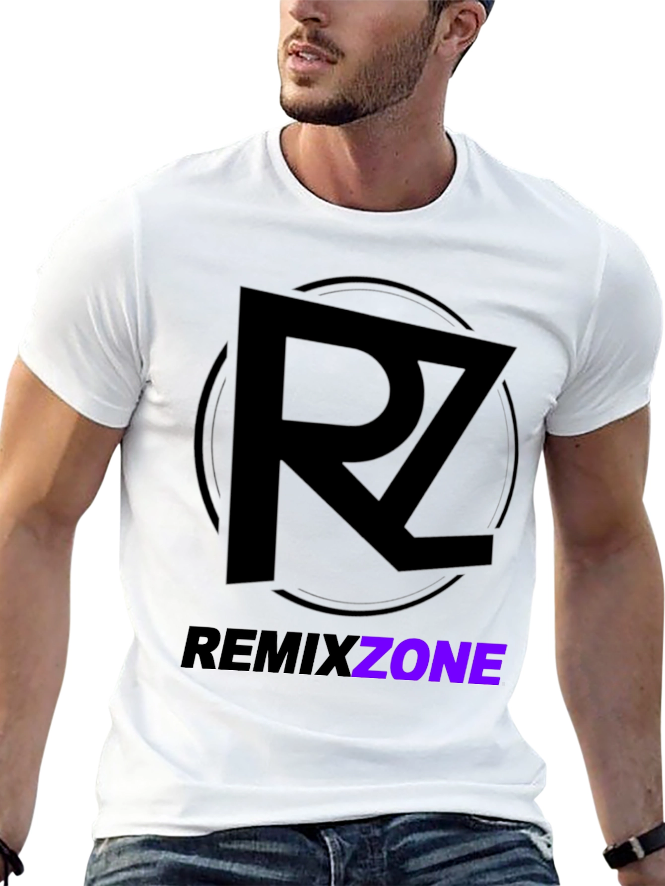 Remix Zone Black T-Shirt - Modern Graphic Tee