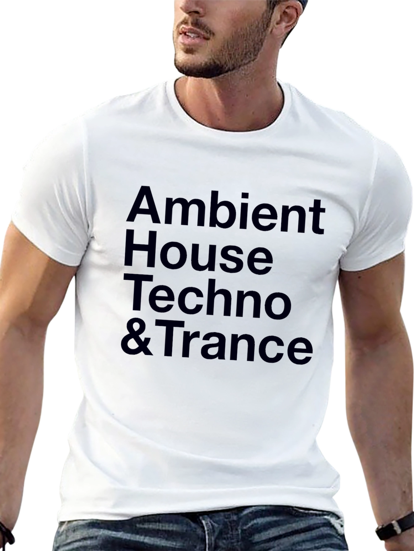 Ambient House Techno & Trance Black T-Shirt