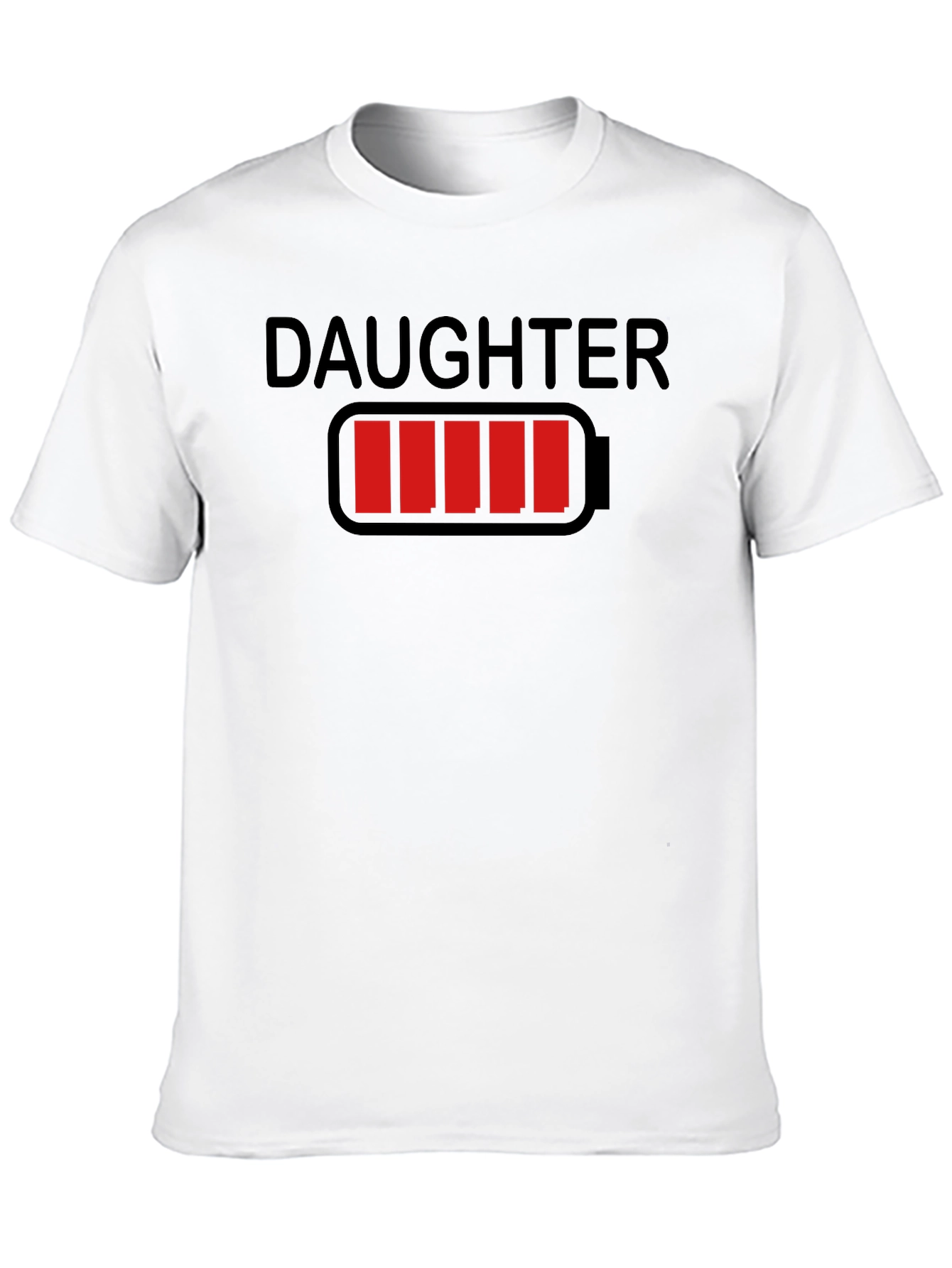 Daughter Low Battery Funny Dad T-Shirt