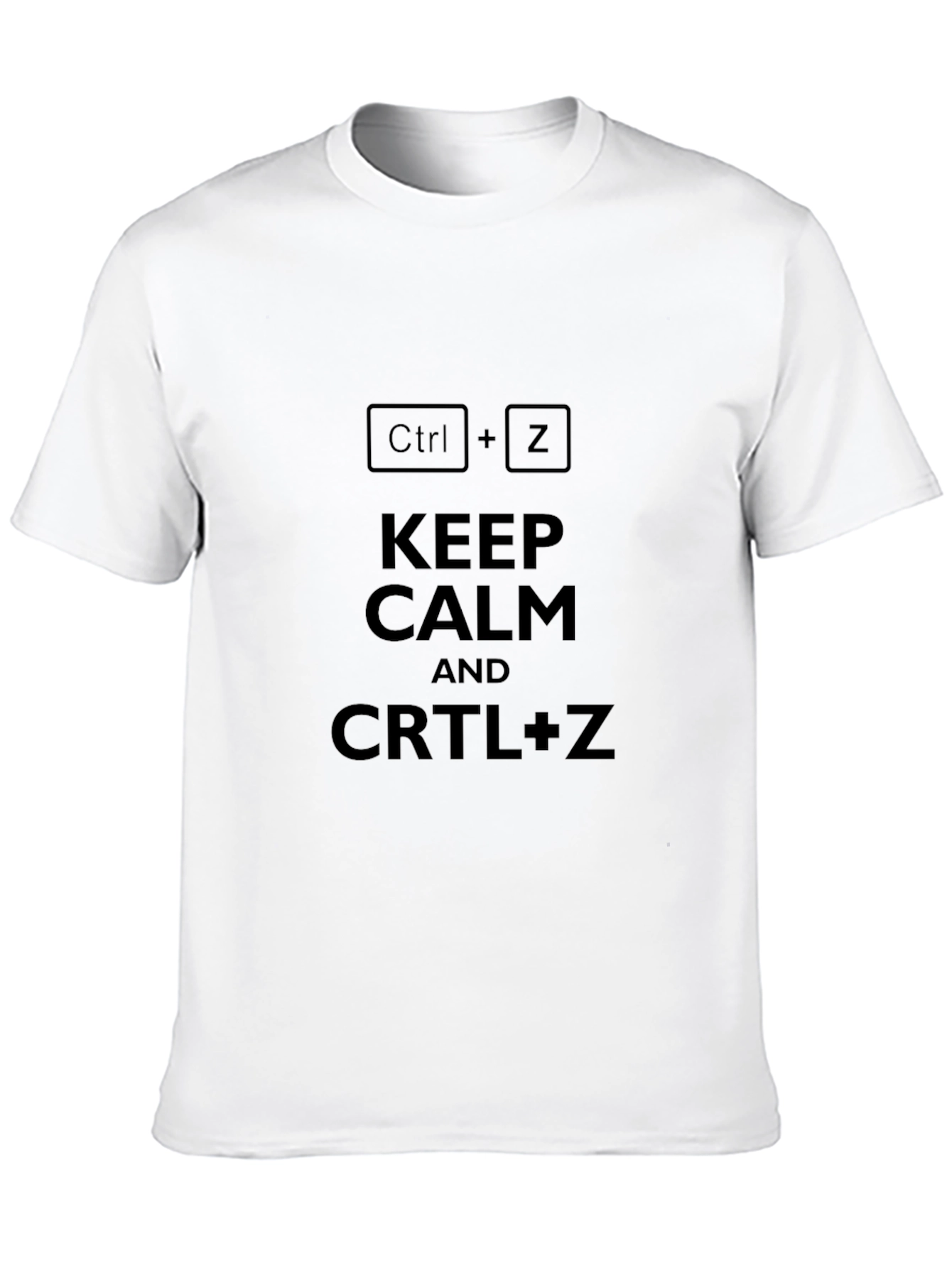 Keep Calm Ctrl+Z Undo T-Shirt - Black