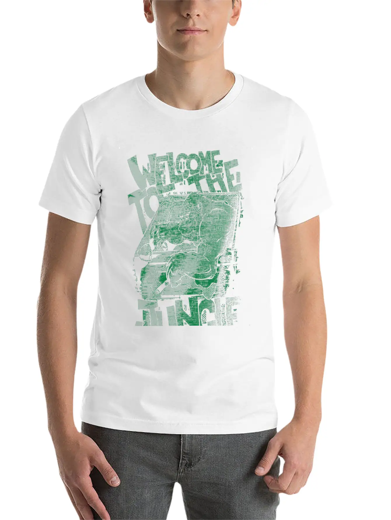 Welcome To The Jungle Unisex Casual T-Shirt – Clean Design For Daily Comfort
