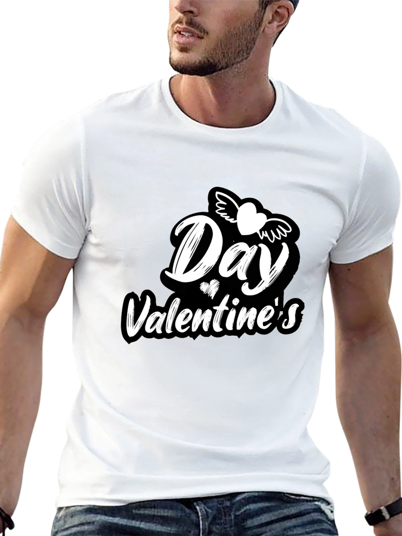 Valentines Day T-Shirt - Heart Wings Graphic Tee