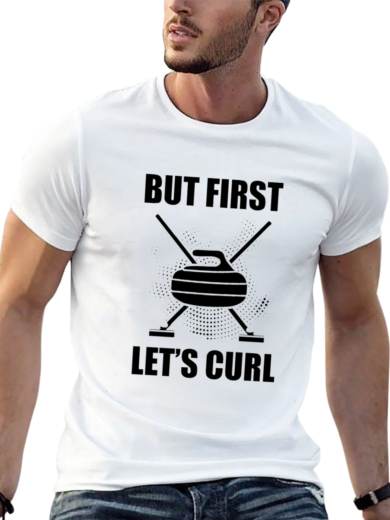 But First Lets Curl T-Shirt | Curling Tee