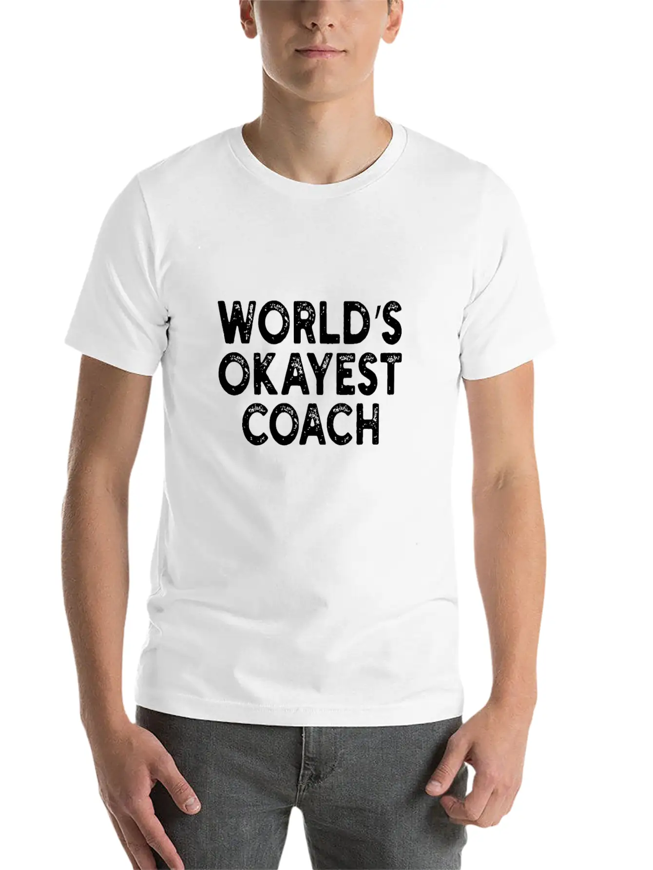 World's Okayest Coach Coach Unisex Casual T-Shirt – Clean Design For Daily Comfort