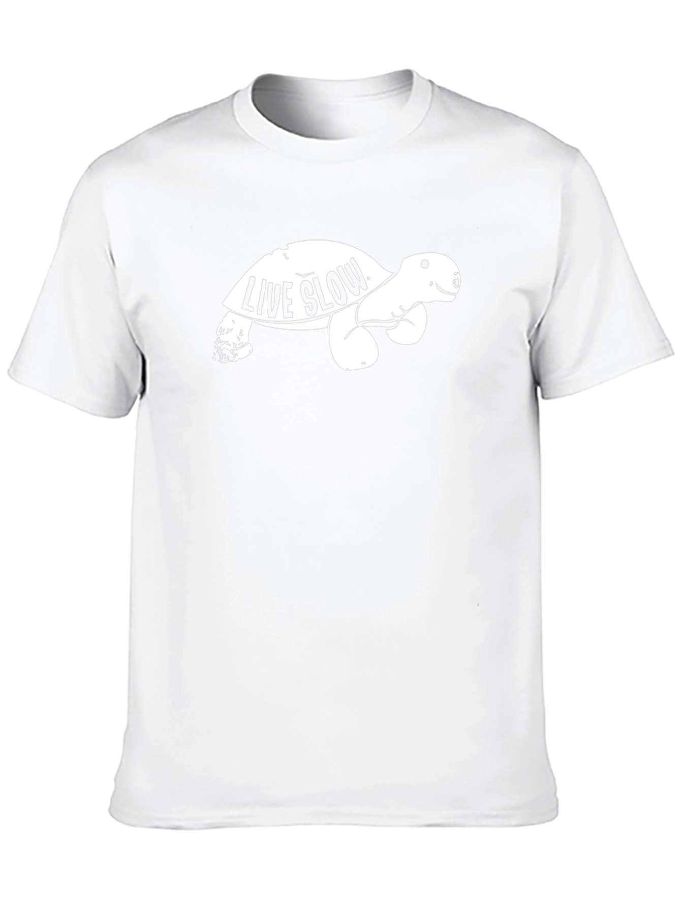 Live Slow Turtle Graphic Tee - Unisex Black T-Shirt