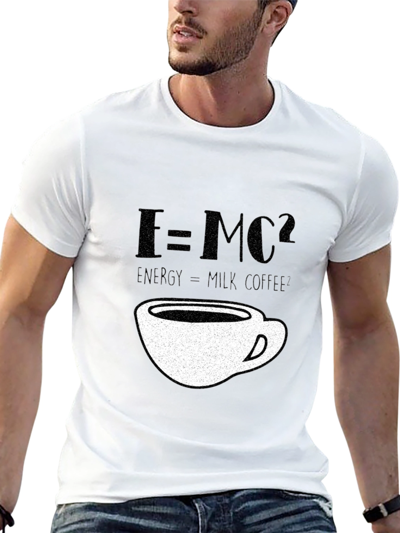 E=MC2 Energy=Milk Coffee T-Shirt
