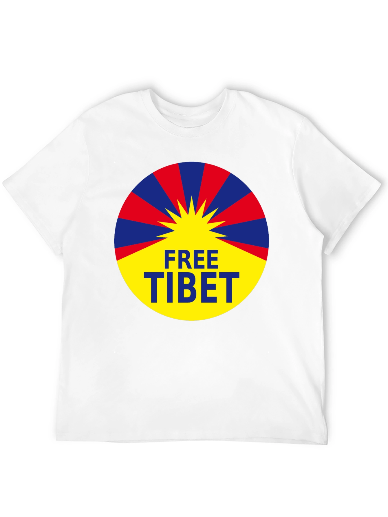 Free Tibet Graphic Tee - Black Activist T-Shirt