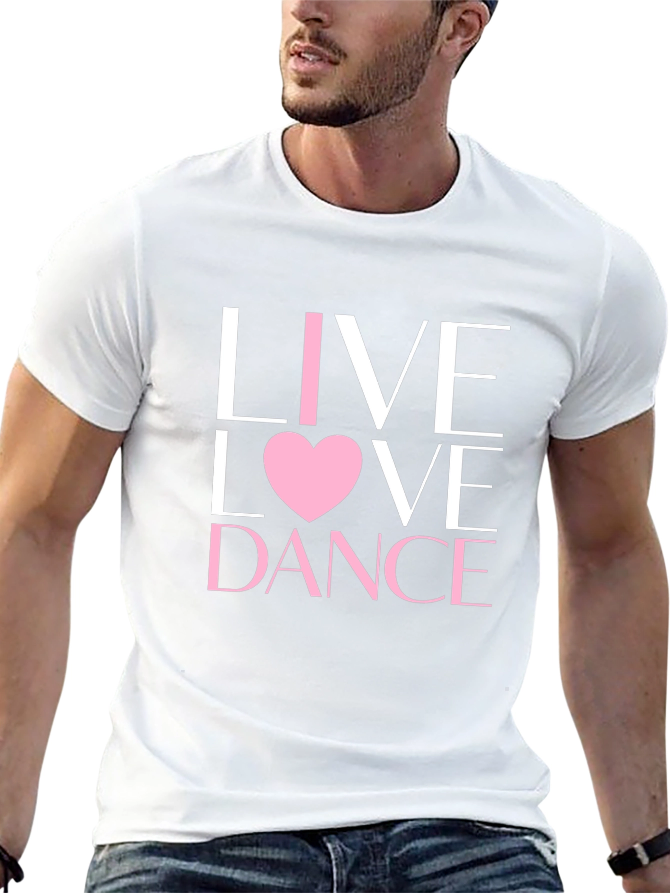 Live Love Dance Black Graphic Tee Shirt
