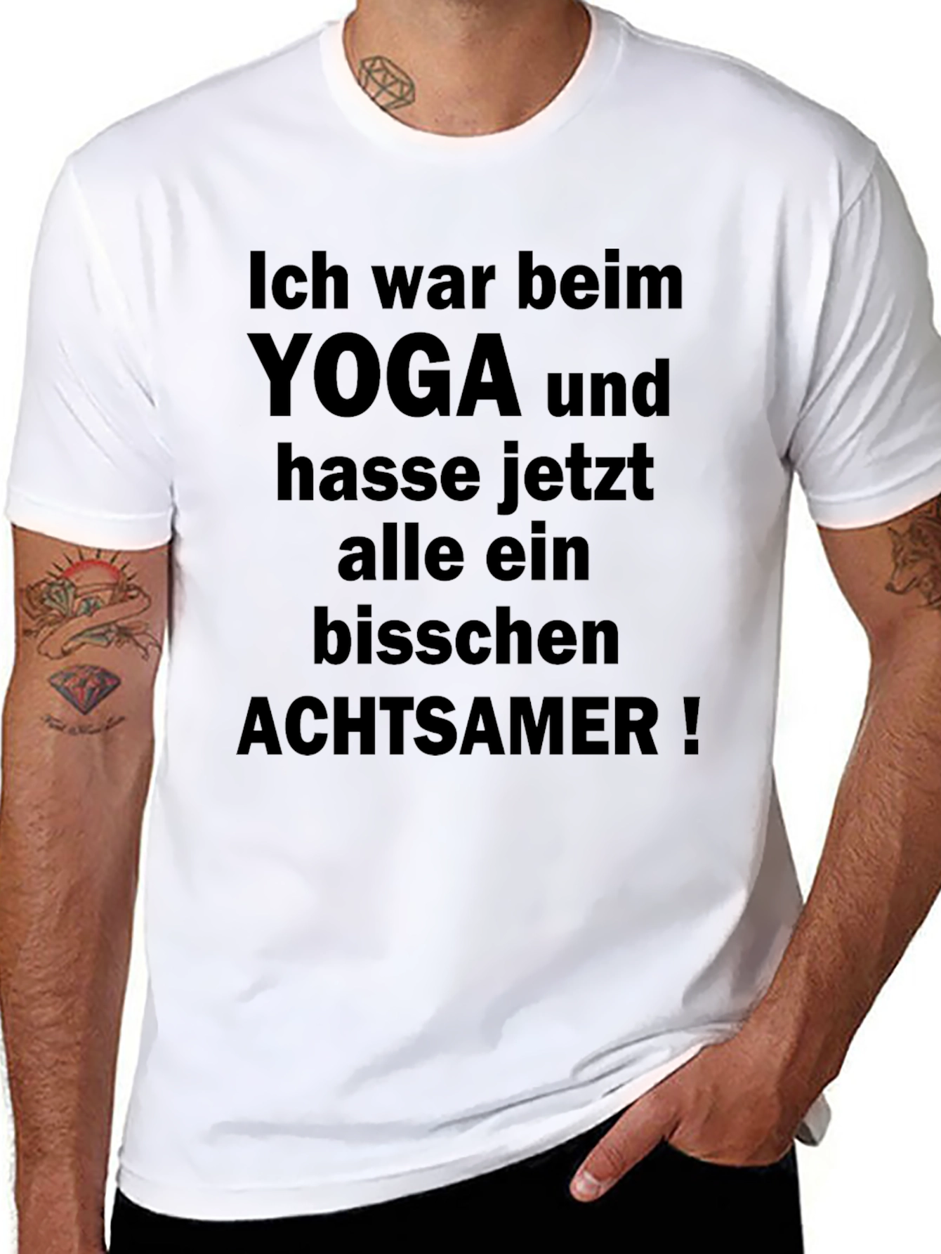Yoga Humor T-Shirt - Ich war beim Yoga