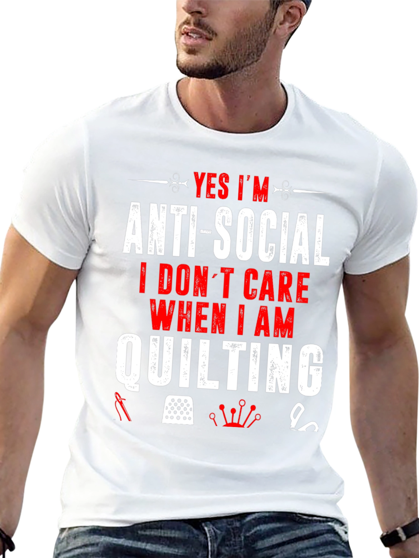 Anti-Social Quilting T-Shirt