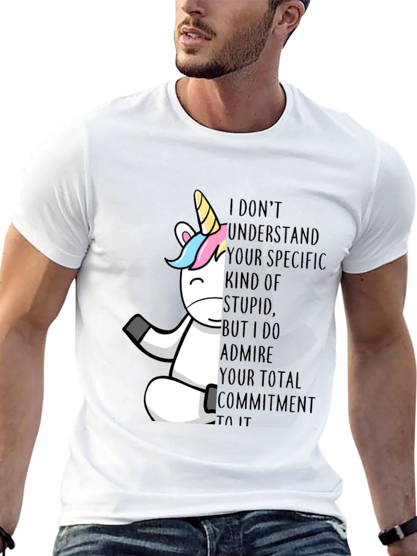 Unicorn Commitment T-Shirt - Black