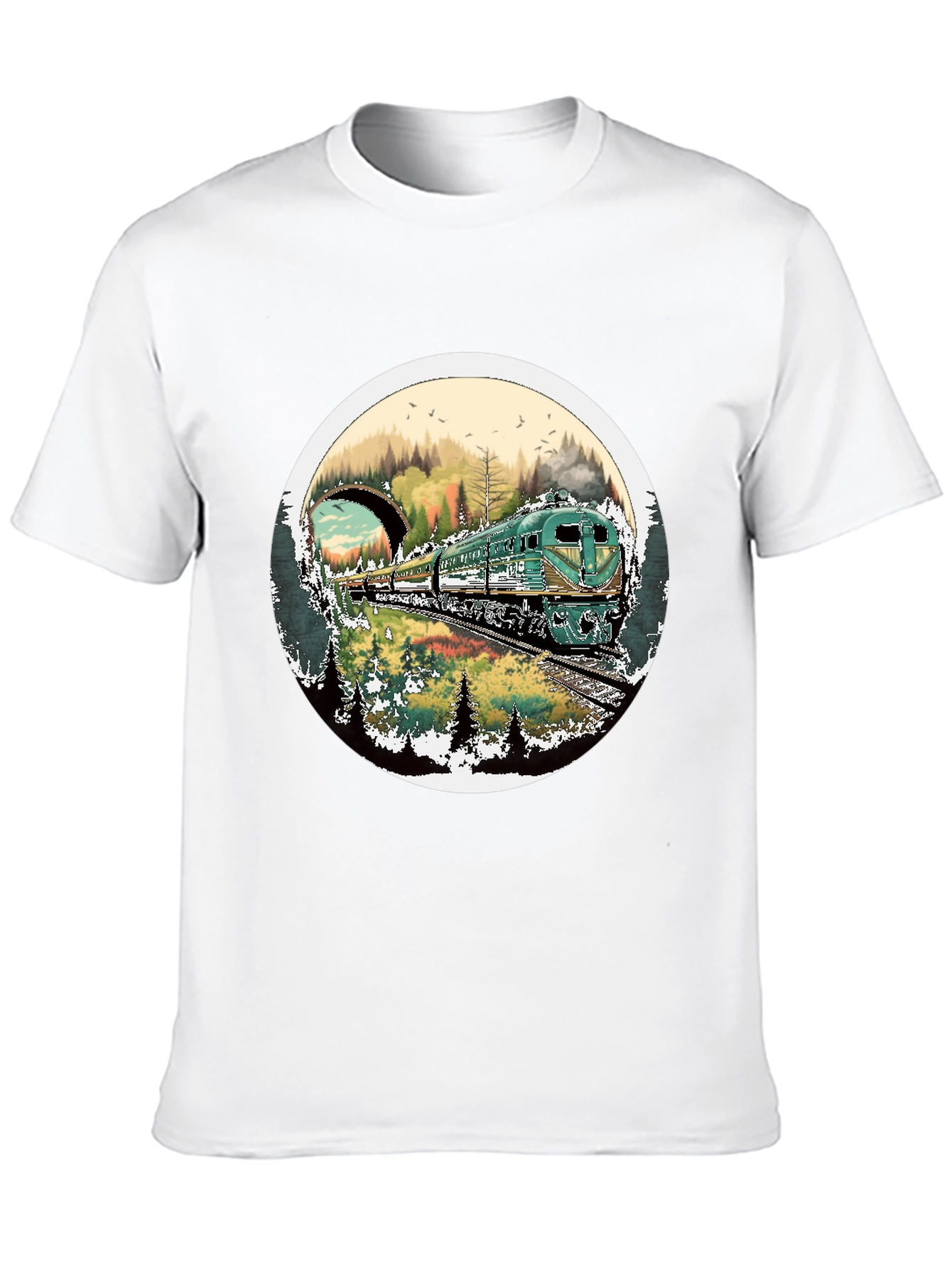 Train Journey T-Shirt - Nature Landscape Tee