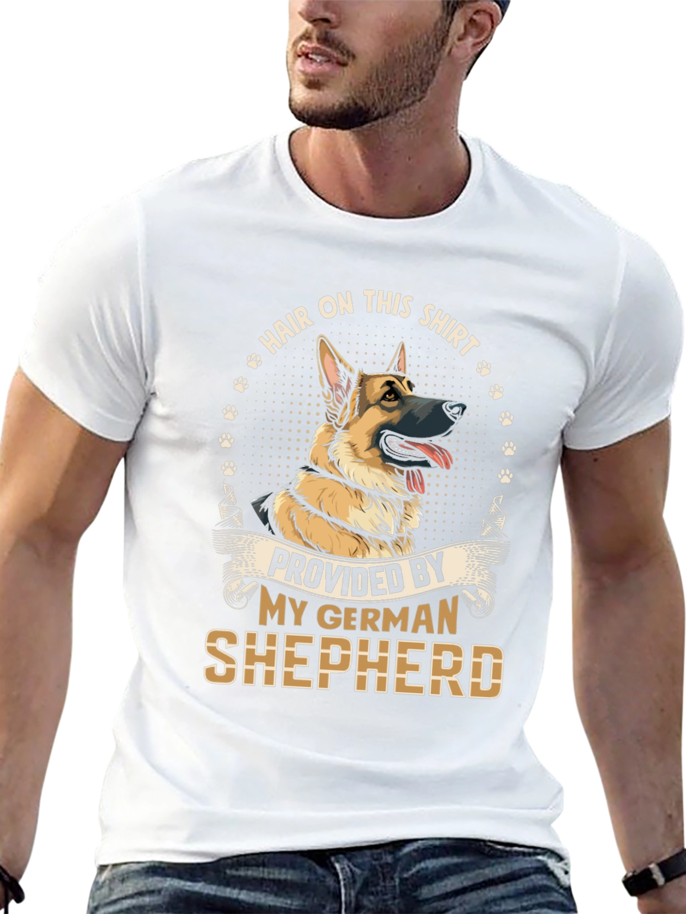 German Shepherd Hair T-Shirt - Dog Lover Tee
