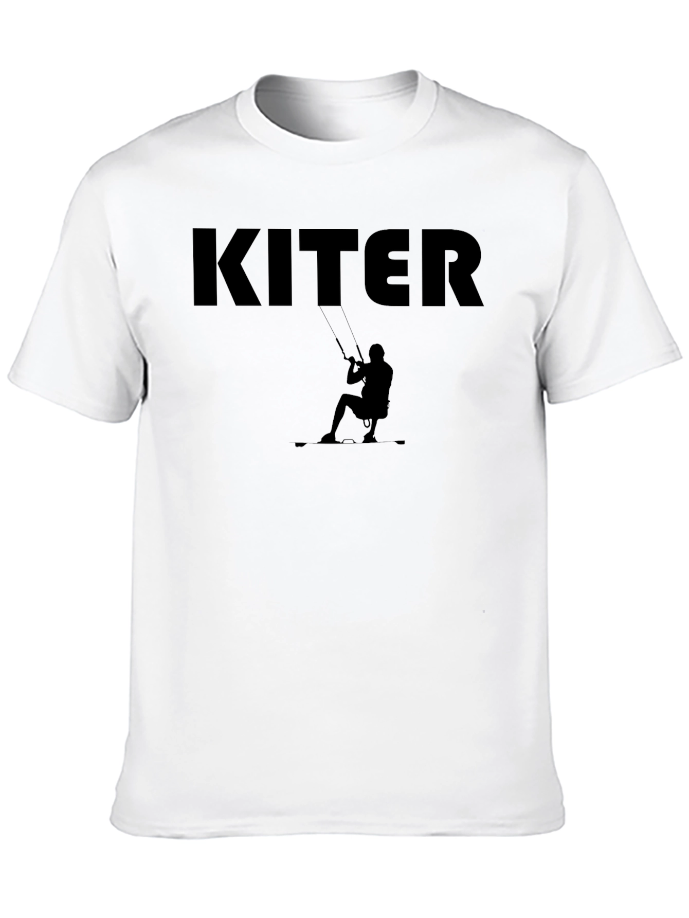 Kiter Black T-Shirt Kiteboarding Watersport Apparel