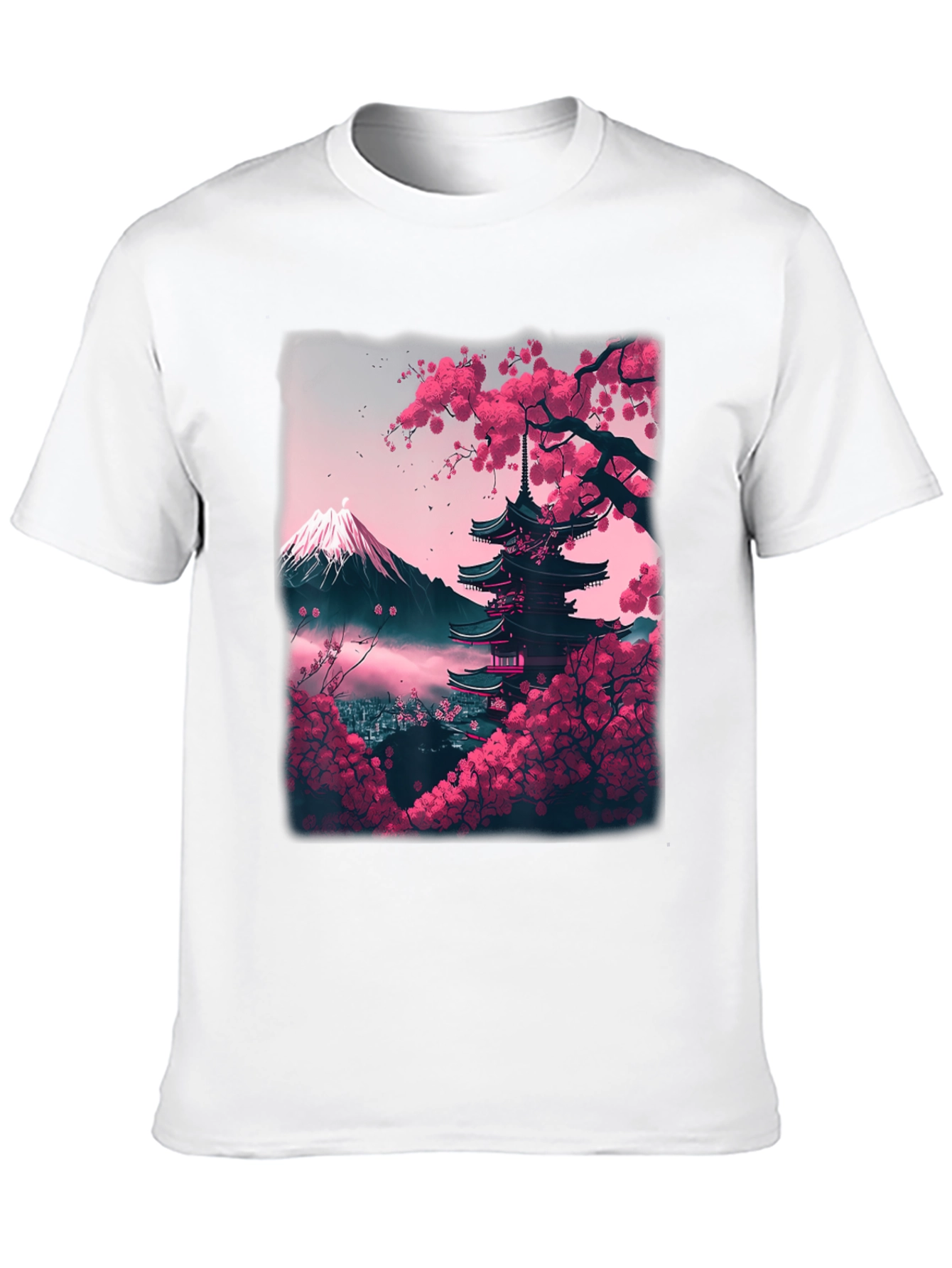 Cherry Blossom Pagoda Graphic Tee
