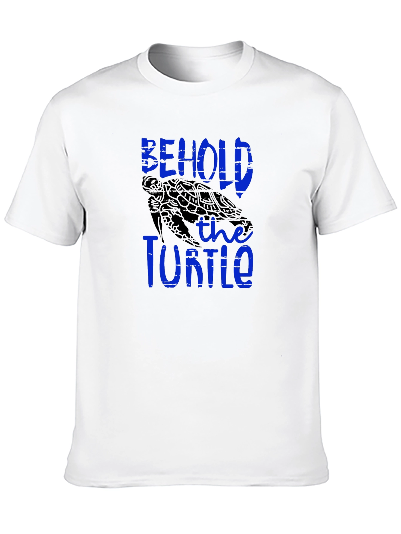 Behold the Turtle Graphic Print Black T-Shirt