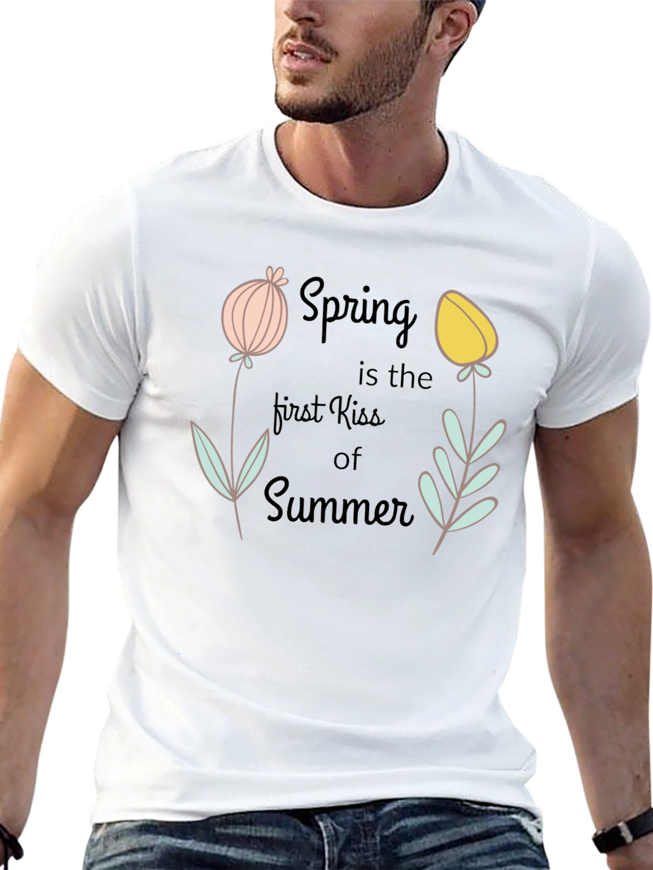 Spring Kiss Summer Graphic T-Shirt
