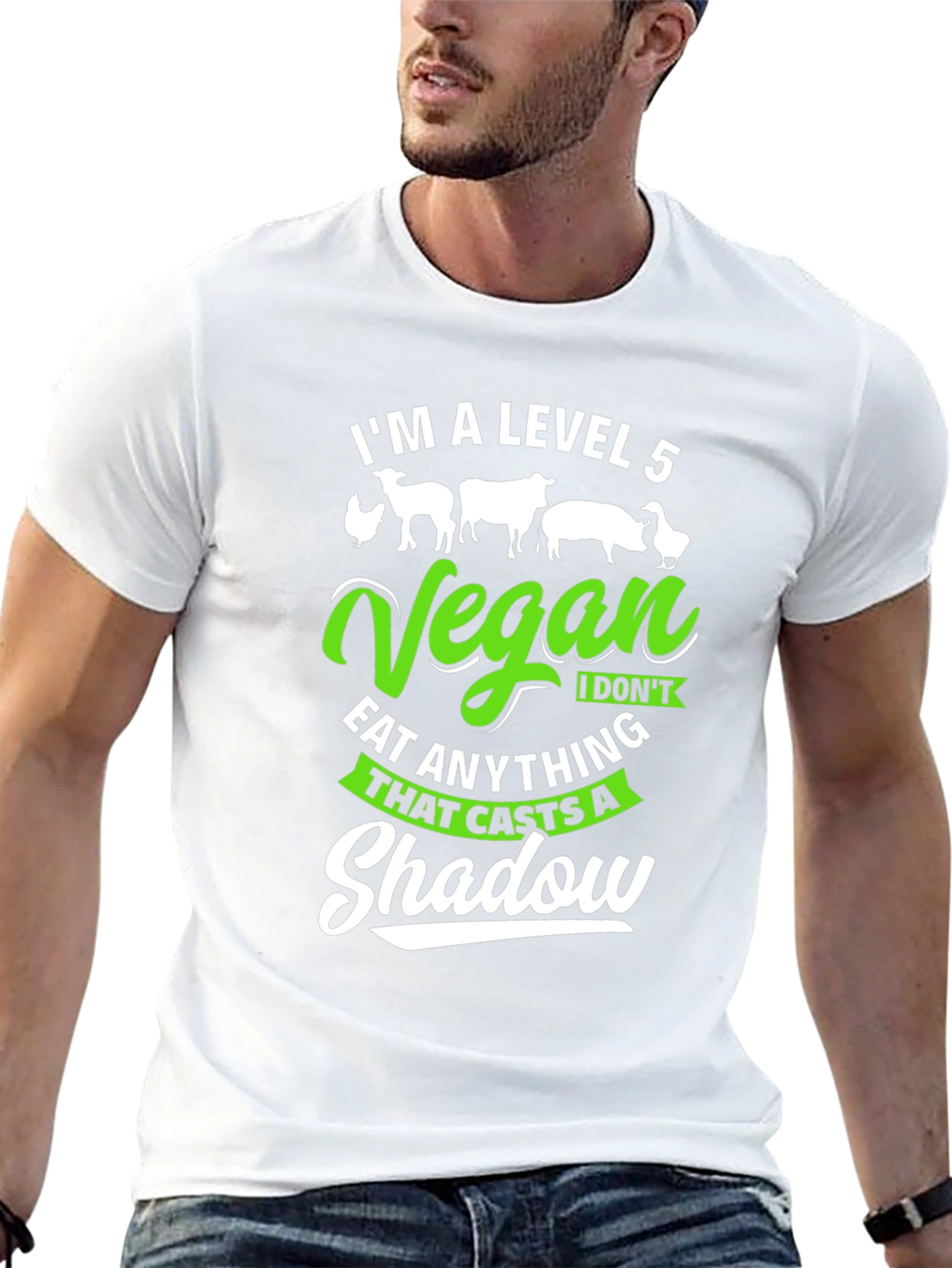 Level 5 Vegan Graphic Tee - Shadow Caster