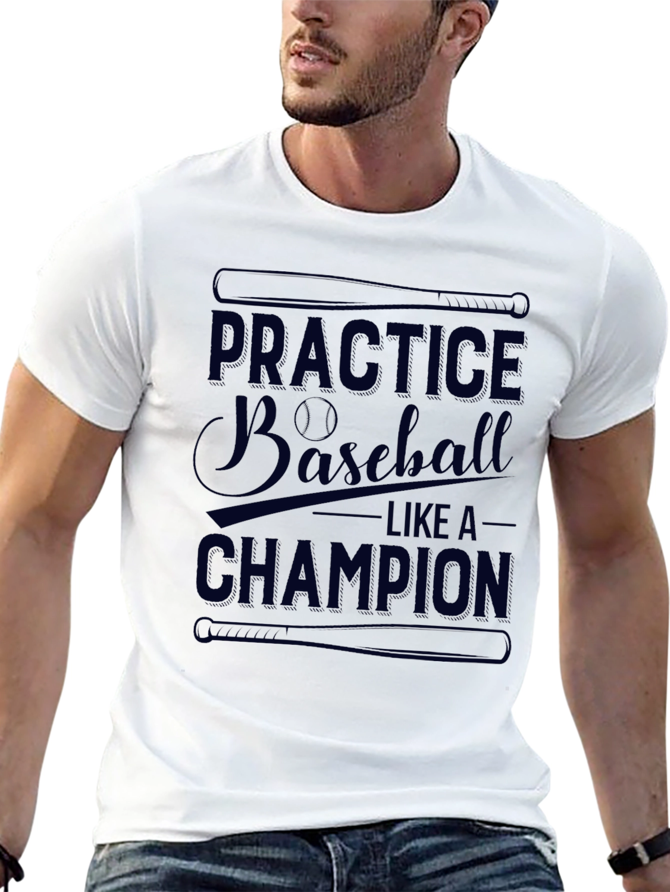 Baseball Practice Champion Graphic T-Shirt
