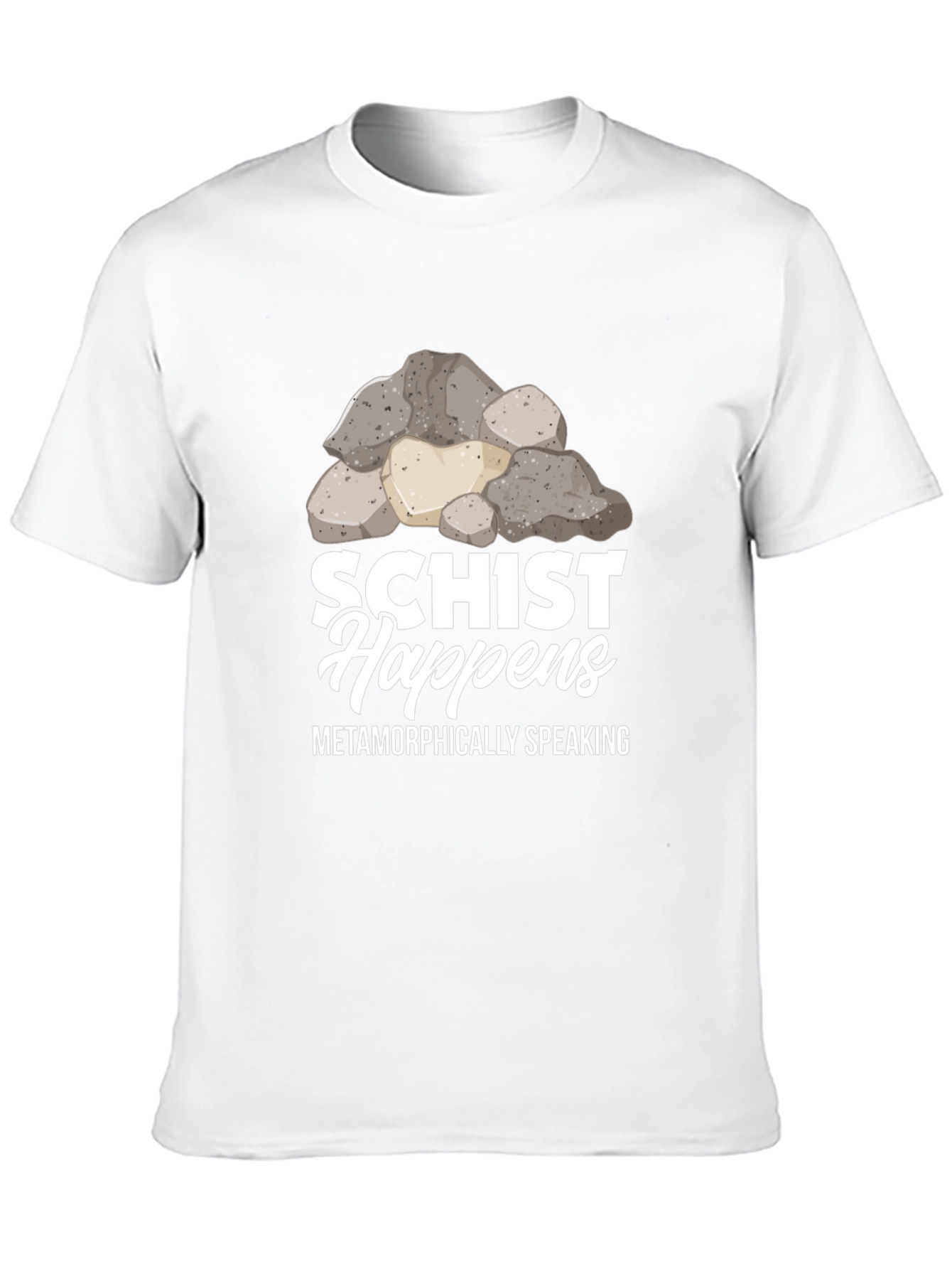 Schist Happens Graphic Tee - Geology Pun Shirt
