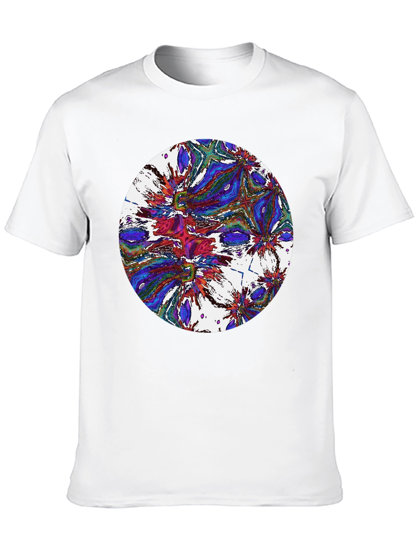 Abstract Circle Graphic Black T-Shirt