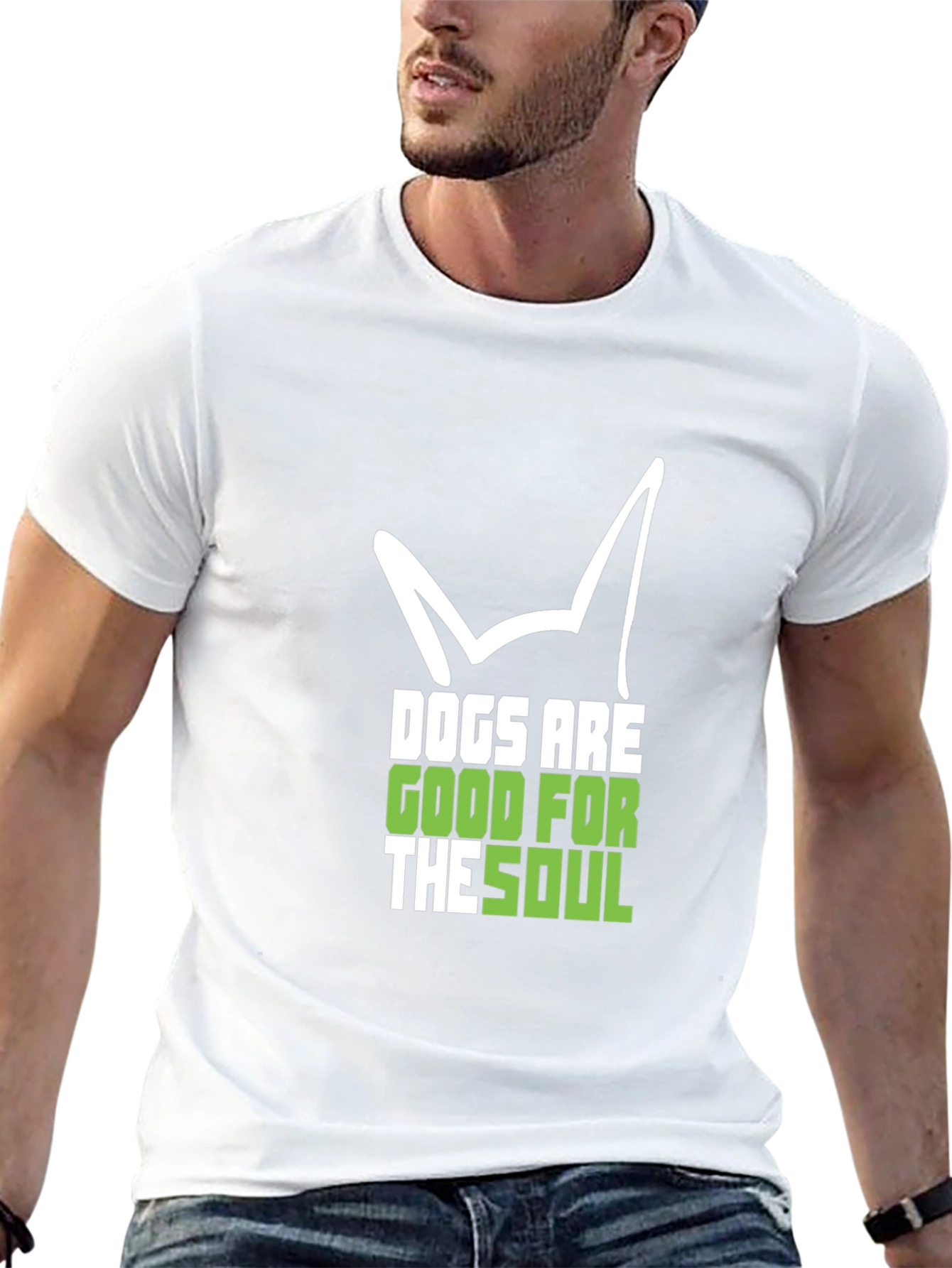 Dogs Are Good For The Soul Black T-Shirt