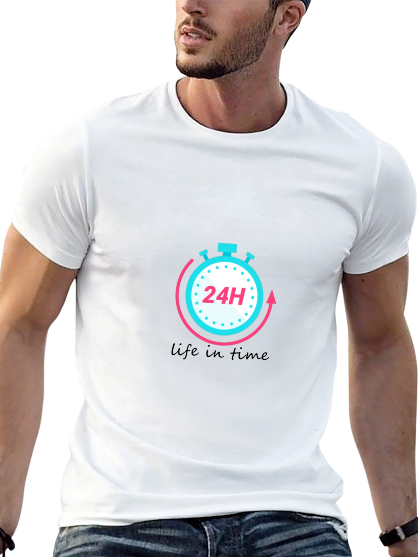 24H Life in Time Black T-Shirt