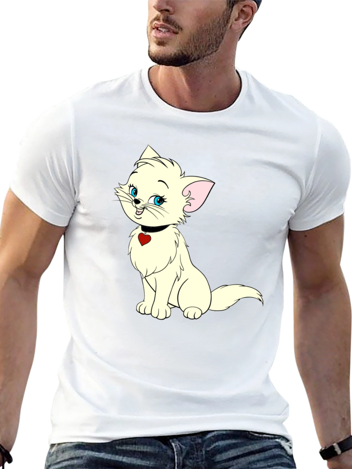 Marie Cat T-Shirt - Aristocats Cartoon Tee