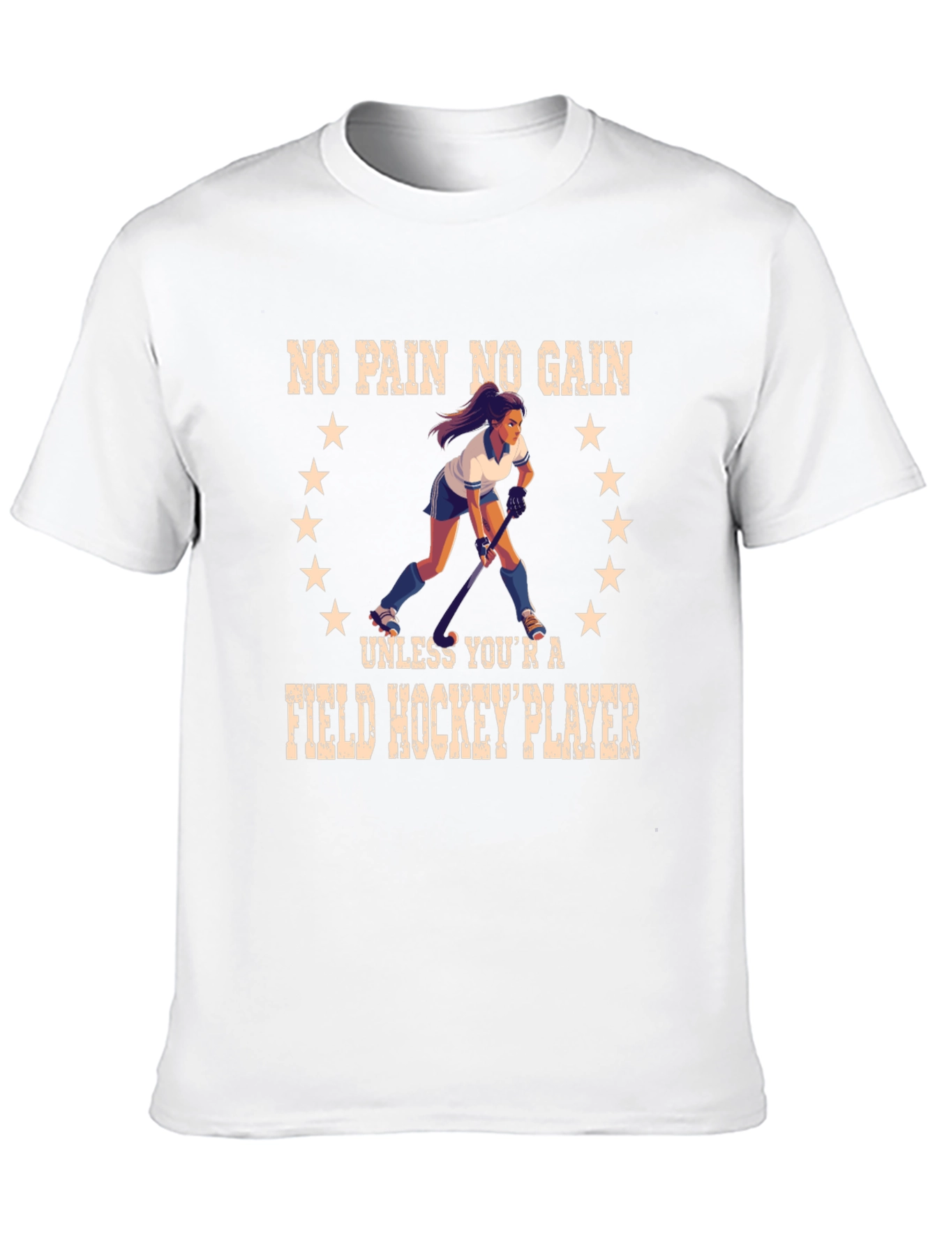 Field Hockey Player Graphic T-Shirt
