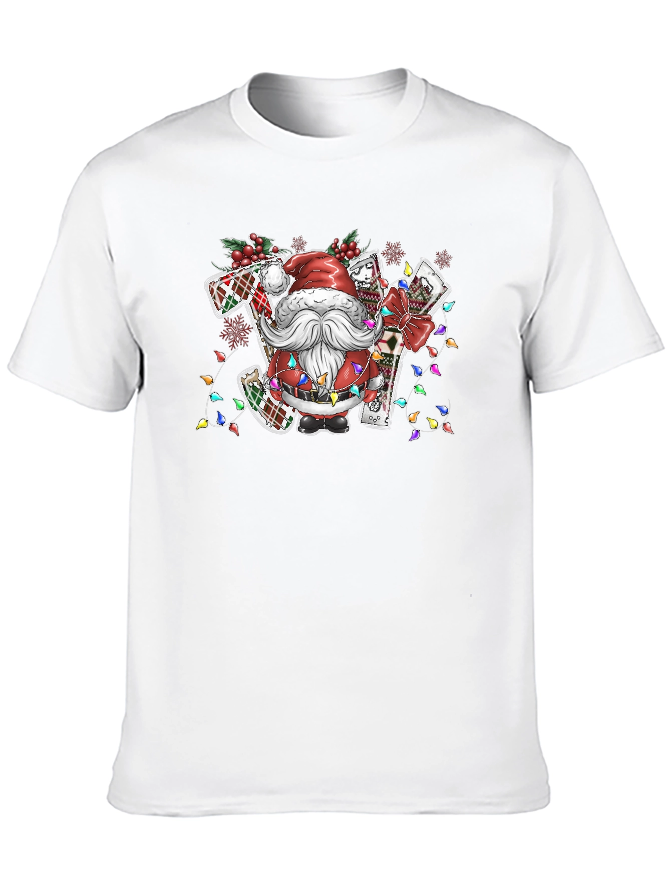 Santa JOY Christmas T-Shirt Holiday Tee