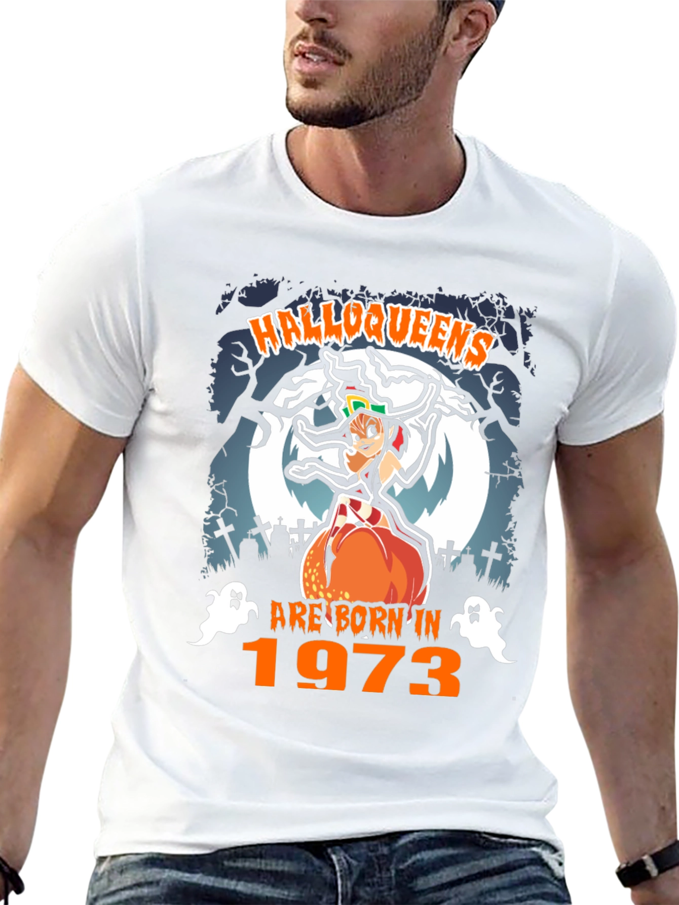 Halloqueens Born in 1973 Halloween T-Shirt