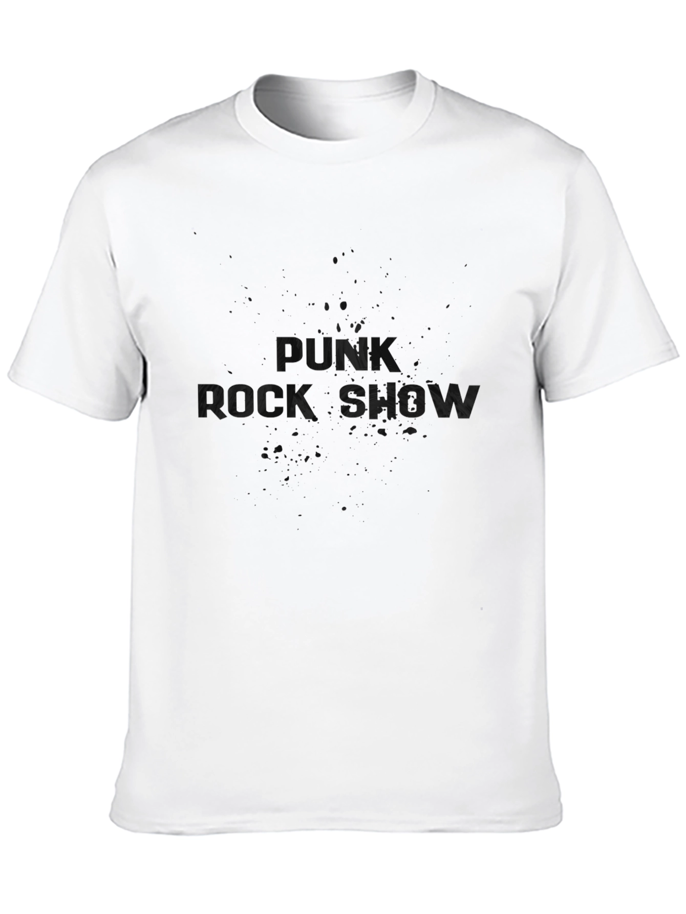 Mens Black Graphic T-Shirt - Rock Show