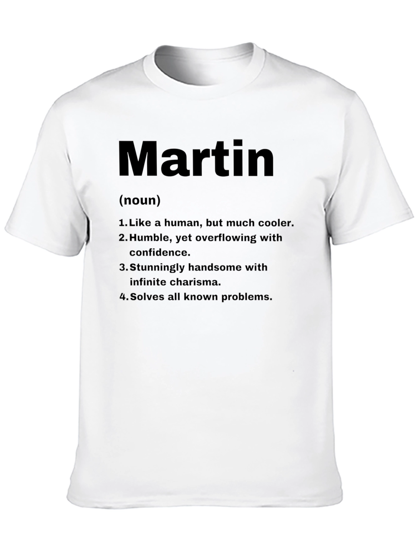 Martin Definition T-Shirt Funny Personalized Name Tee