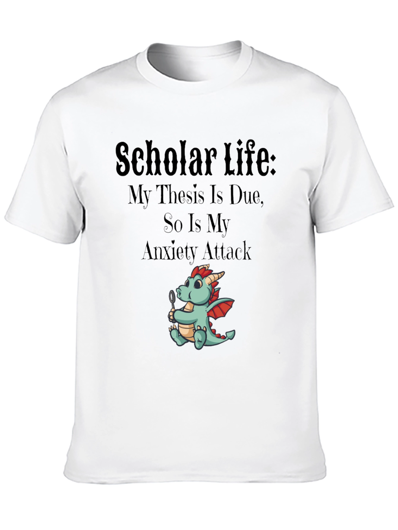 Scholar Life Thesis Anxiety T-Shirt