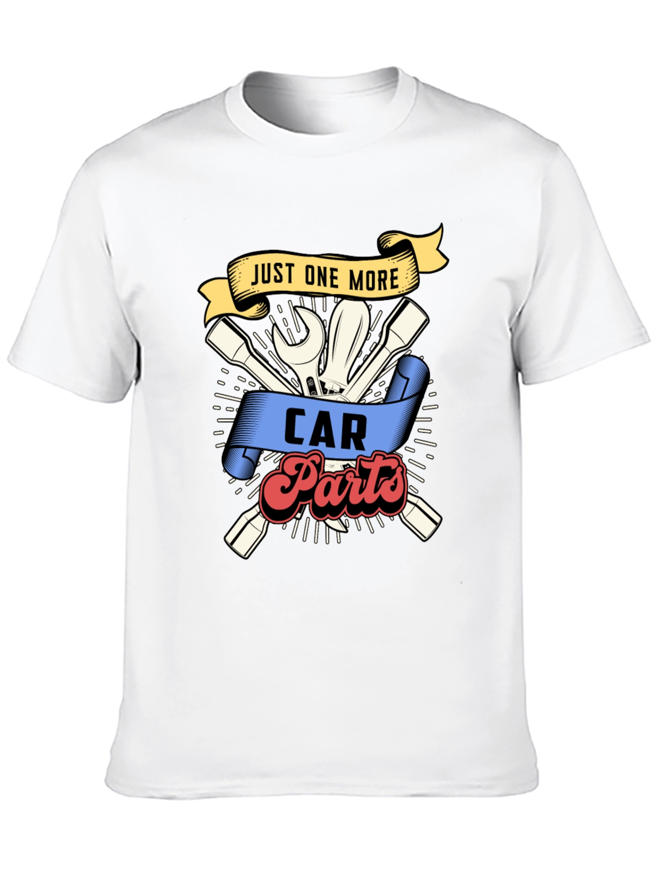 Just One More Car Parts Mechanic Black T-Shirt