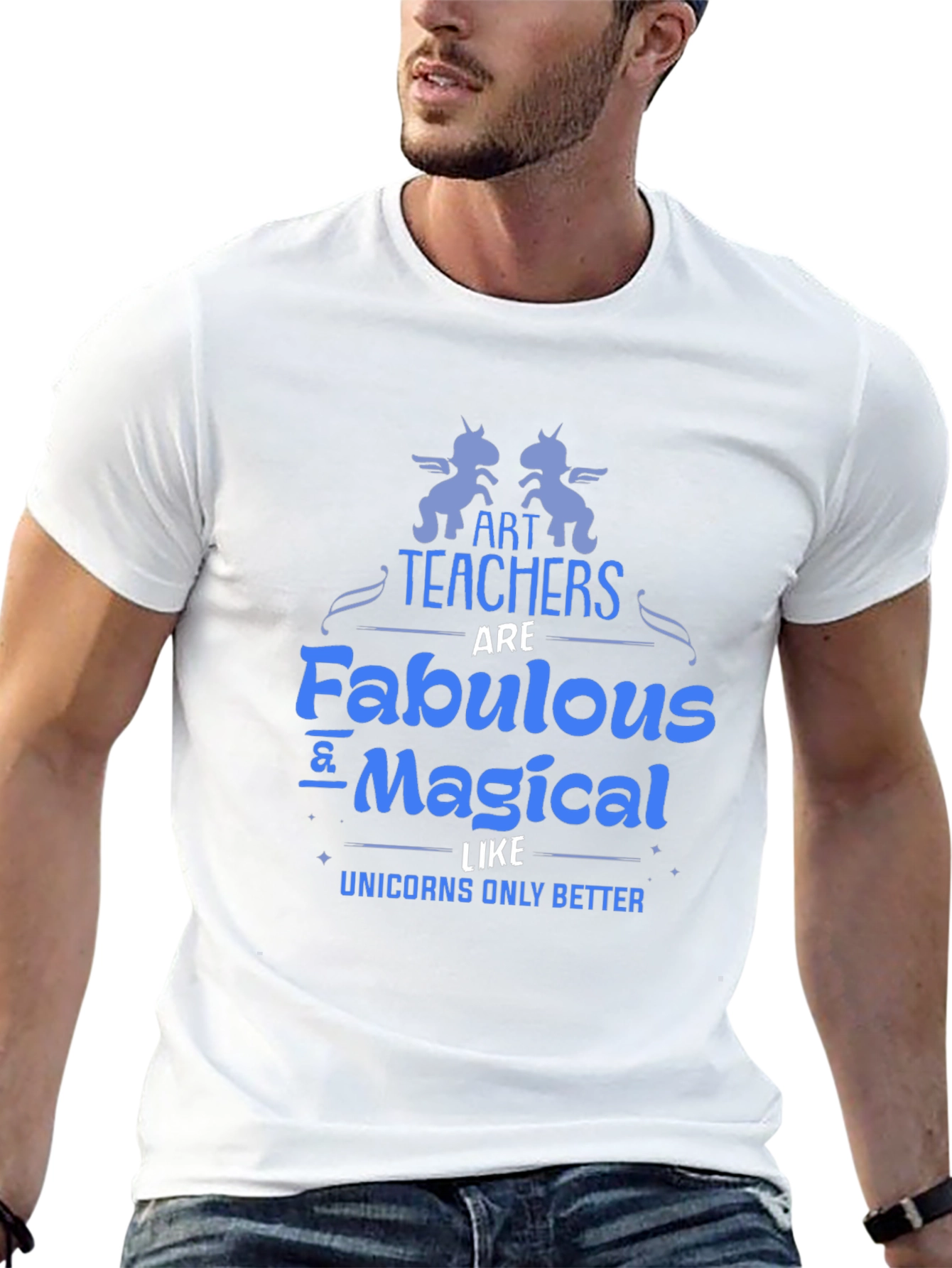 Art Teacher Fabulous Magical Unicorns T-Shirt