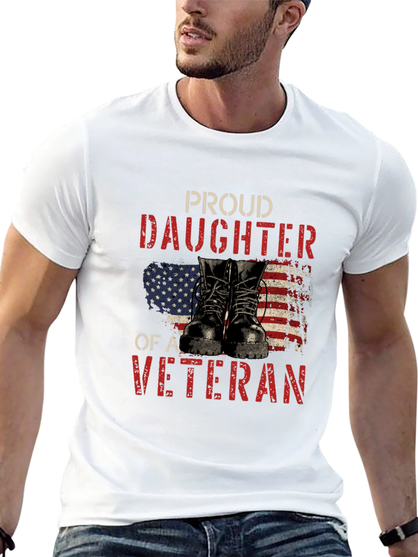 Proud Daughter of a Veteran Graphic Tee