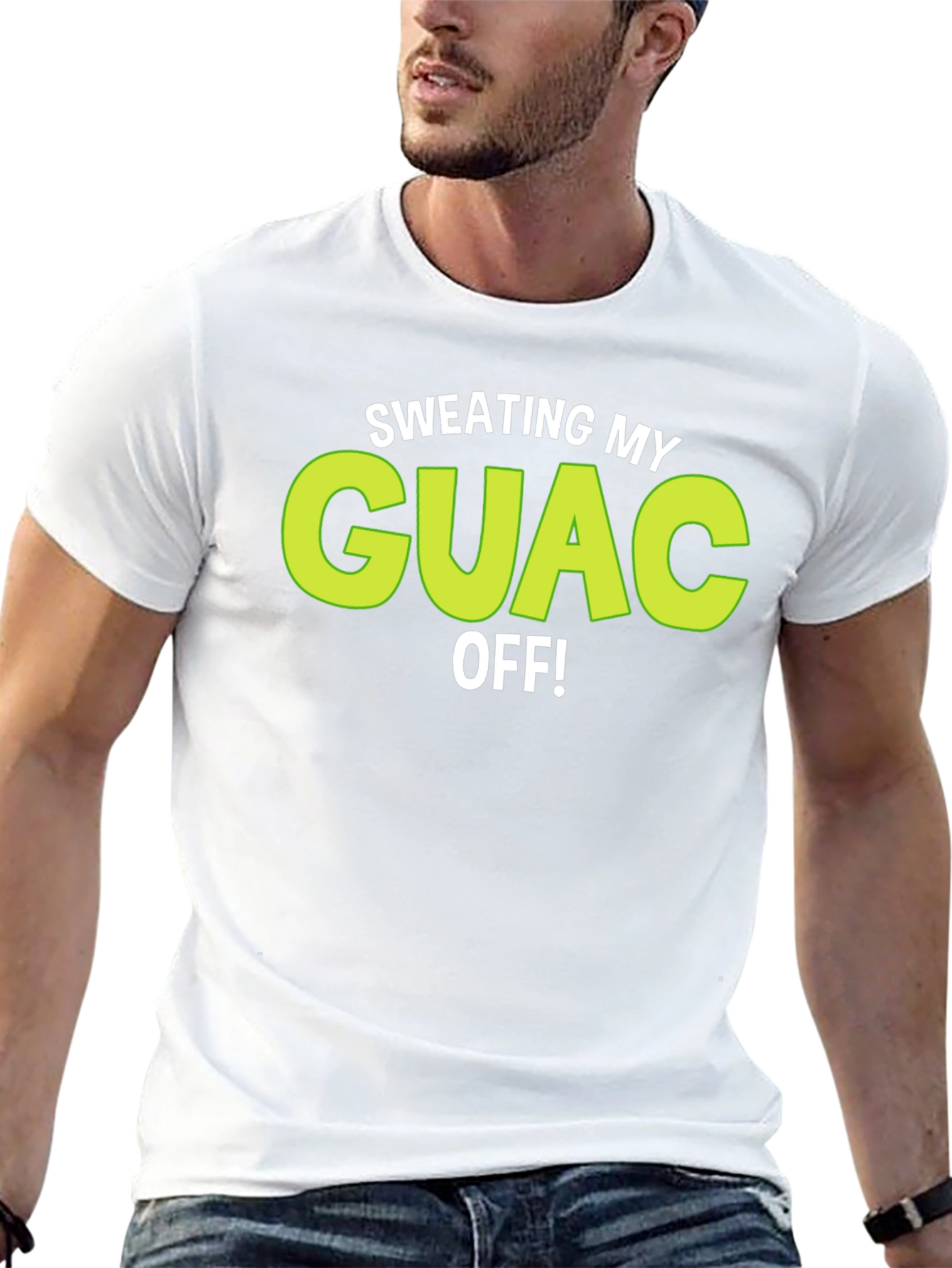 Sweating My Guac Off! Funny Graphic Tee