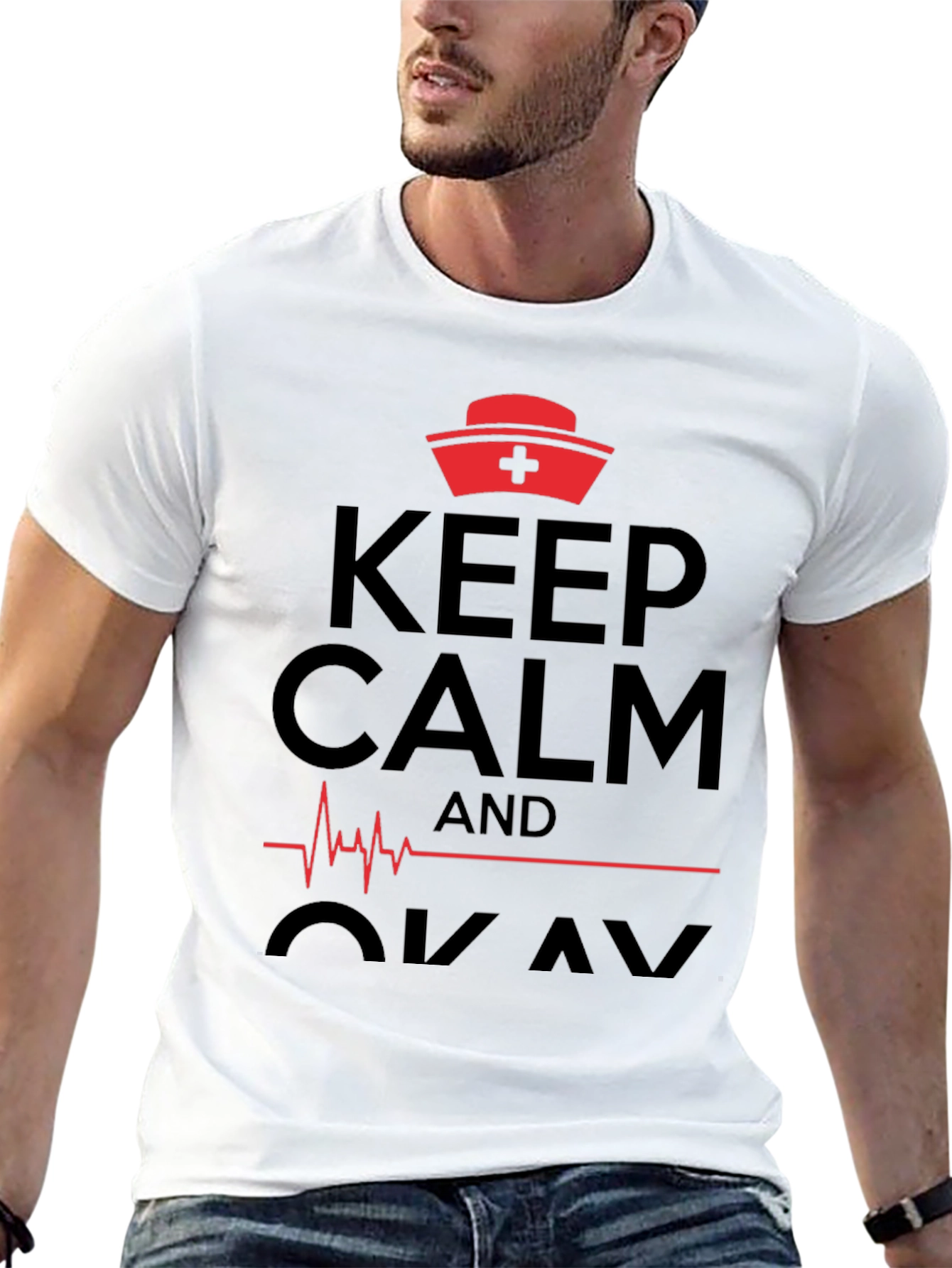 Keep Calm Nurse T-Shirt Funny Medical Shirt