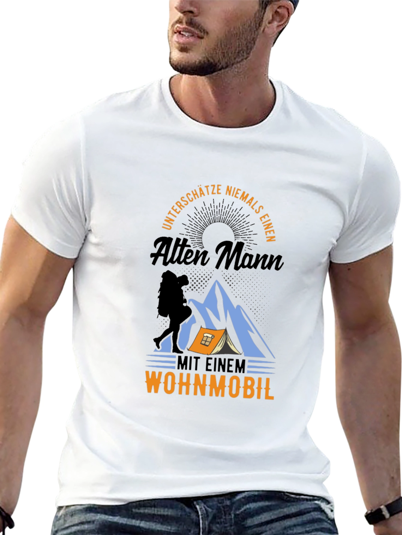 Hiking Old Man T-Shirt