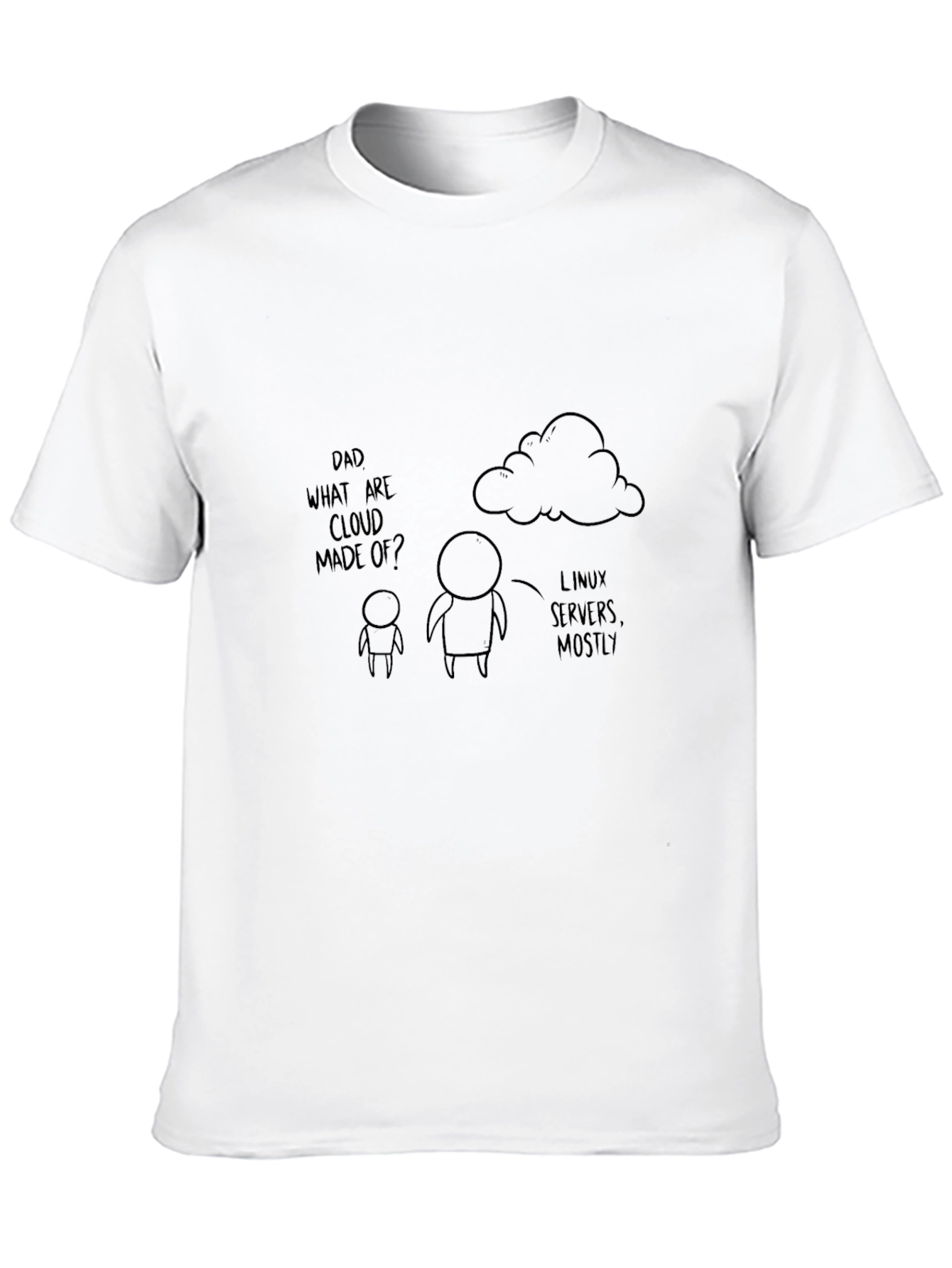 Cloud Linux Servers Dad Joke T-Shirt