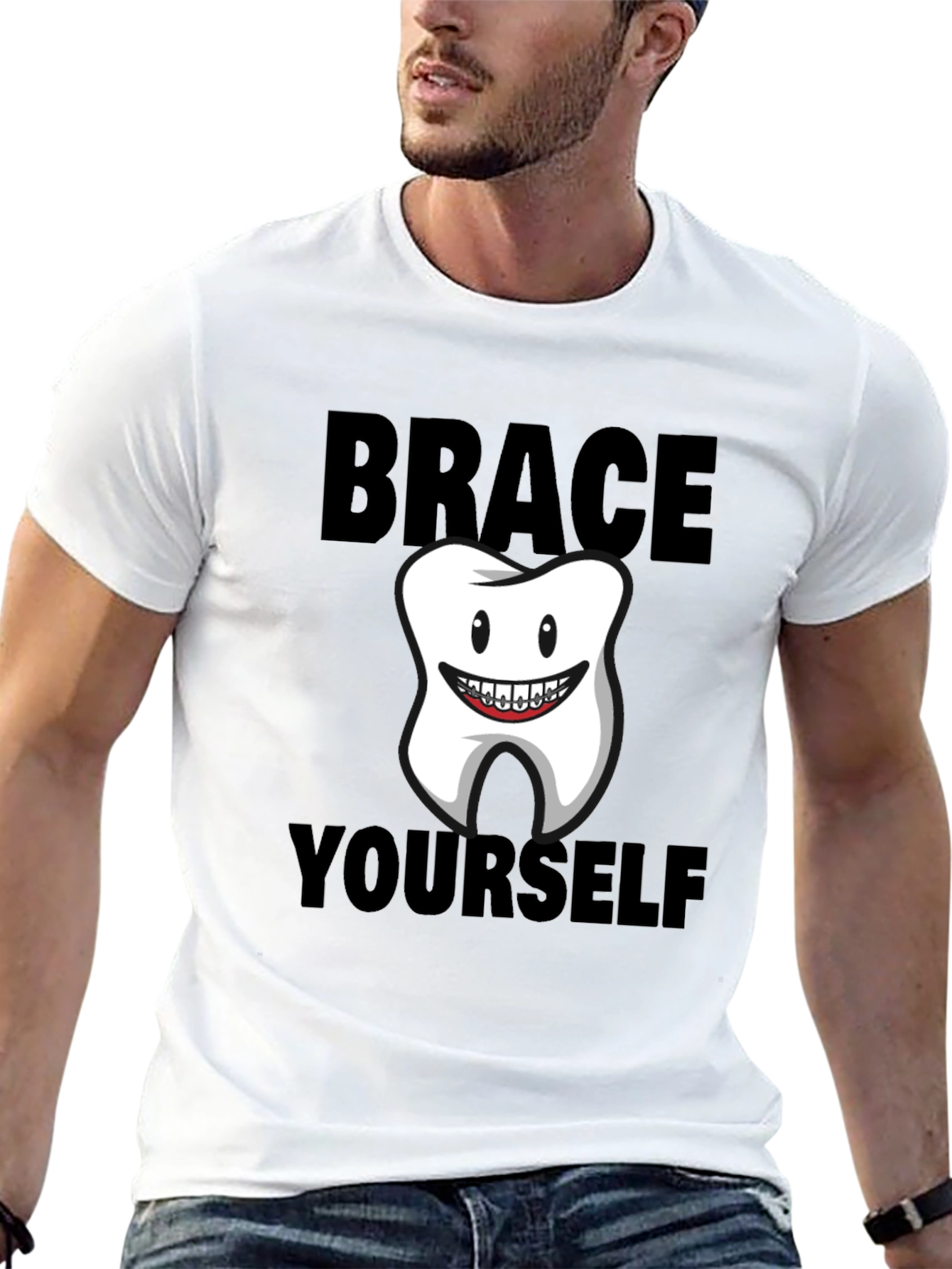 Brace Yourself Funny Tooth T-Shirt