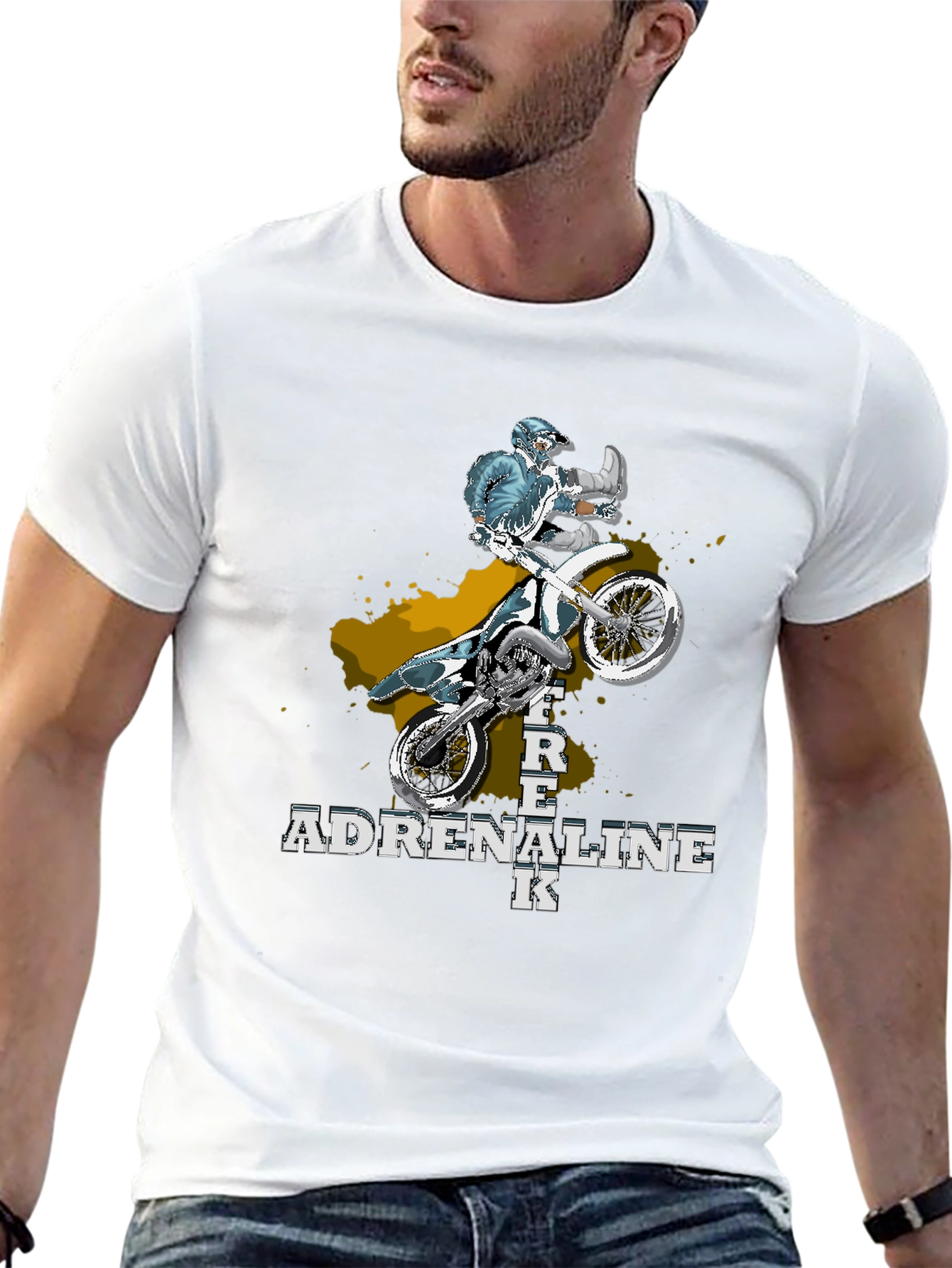 Adrenaline Junkie Motocross Graphic Tee