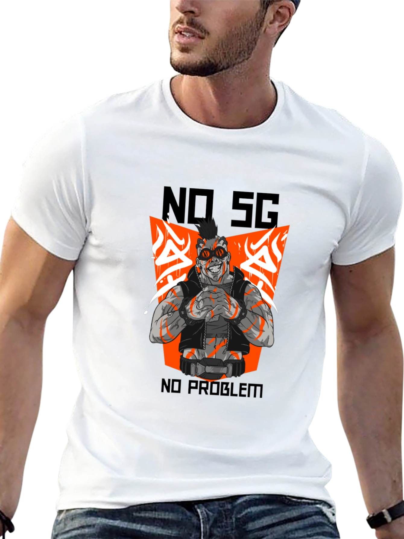 Edgy Graphic Tee - No SG No Problem