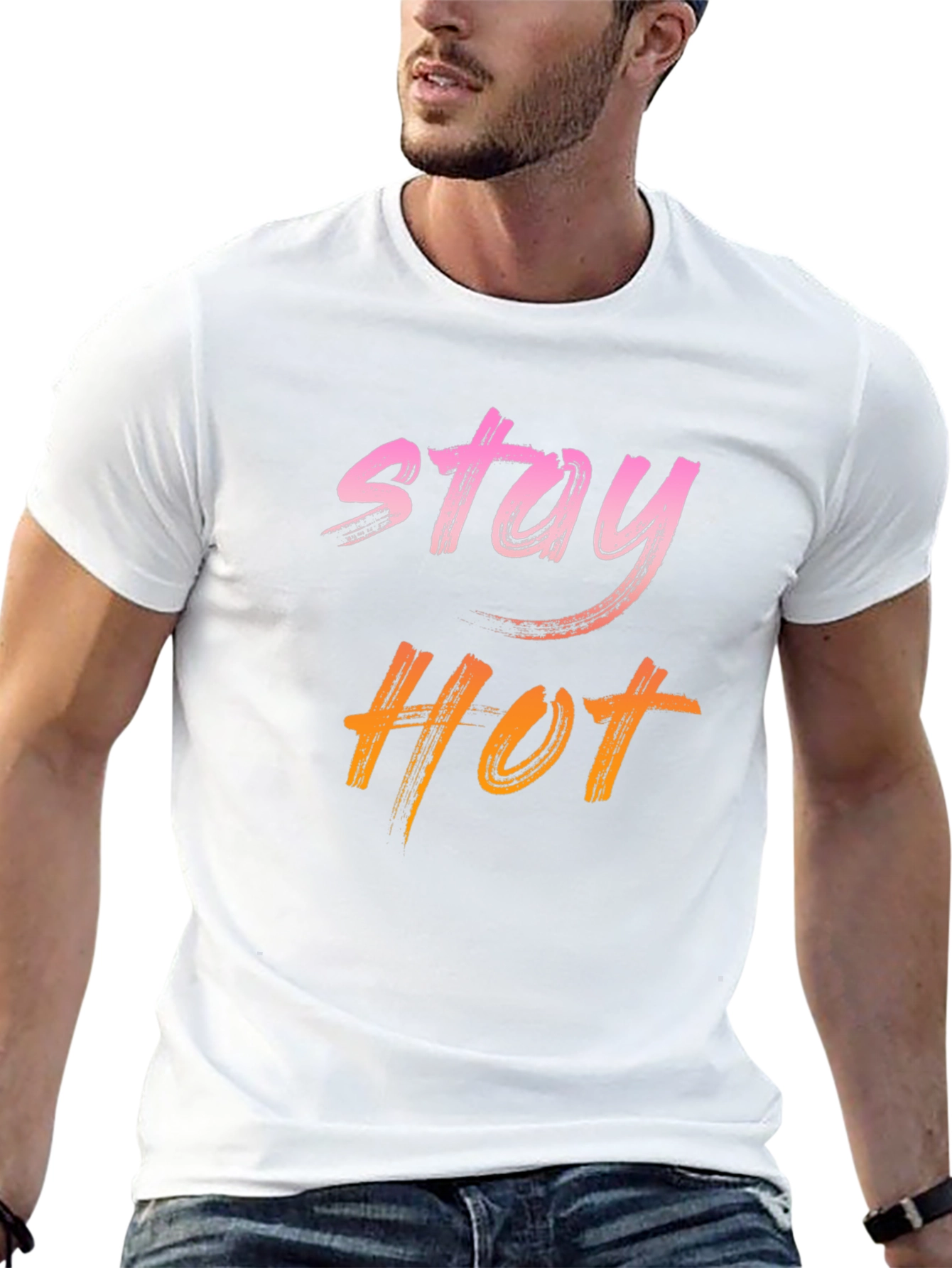 Stay Hot Graphic Tee - Trendy Casual T-Shirt