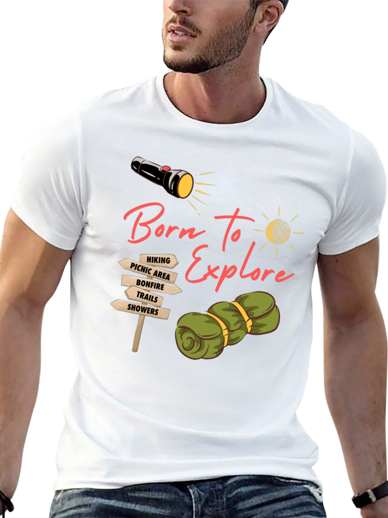 Born To Explore Camping Graphic Tee