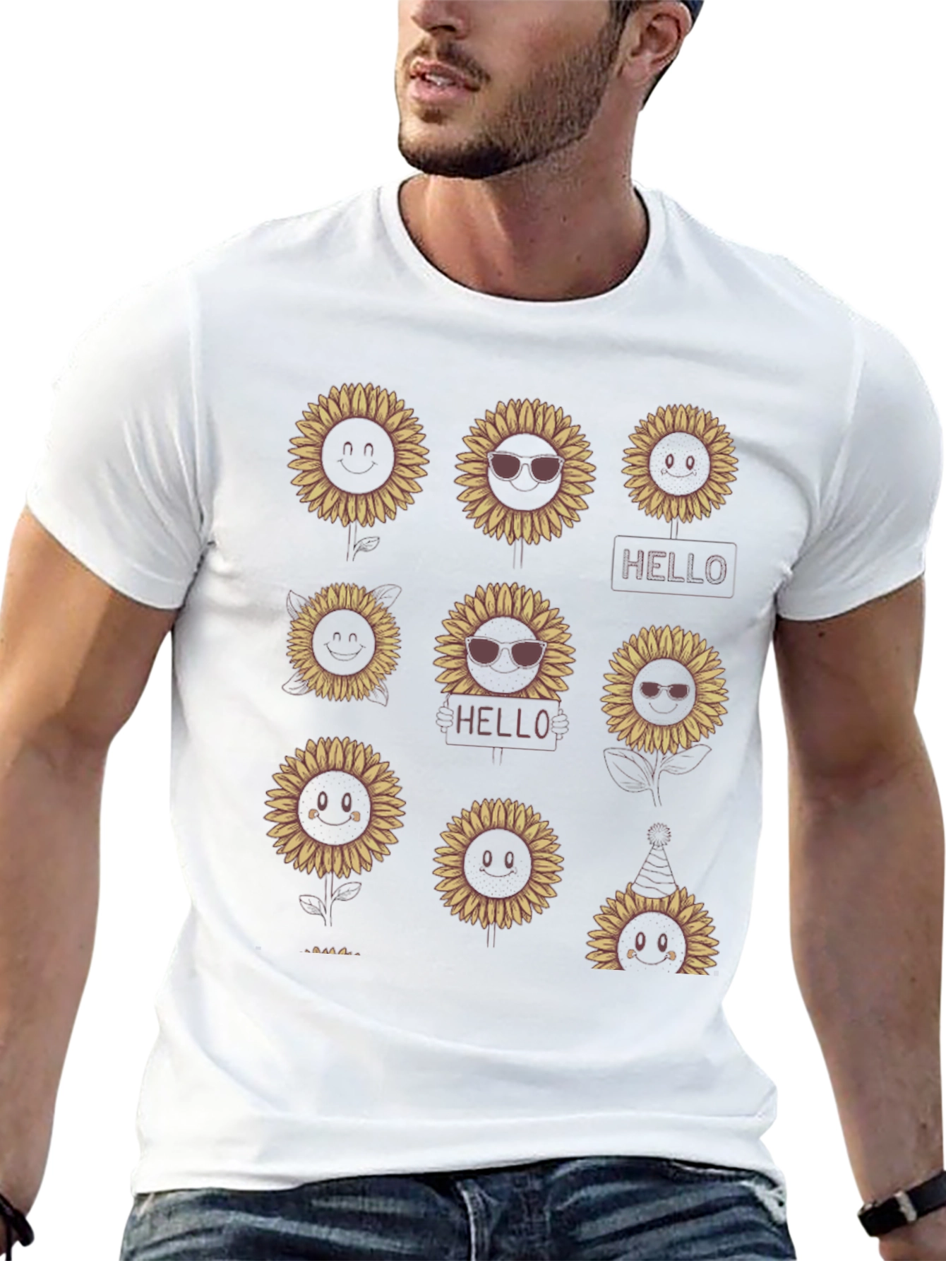 Sunflower Graphic Tee - Unisex Cotton T-Shirt