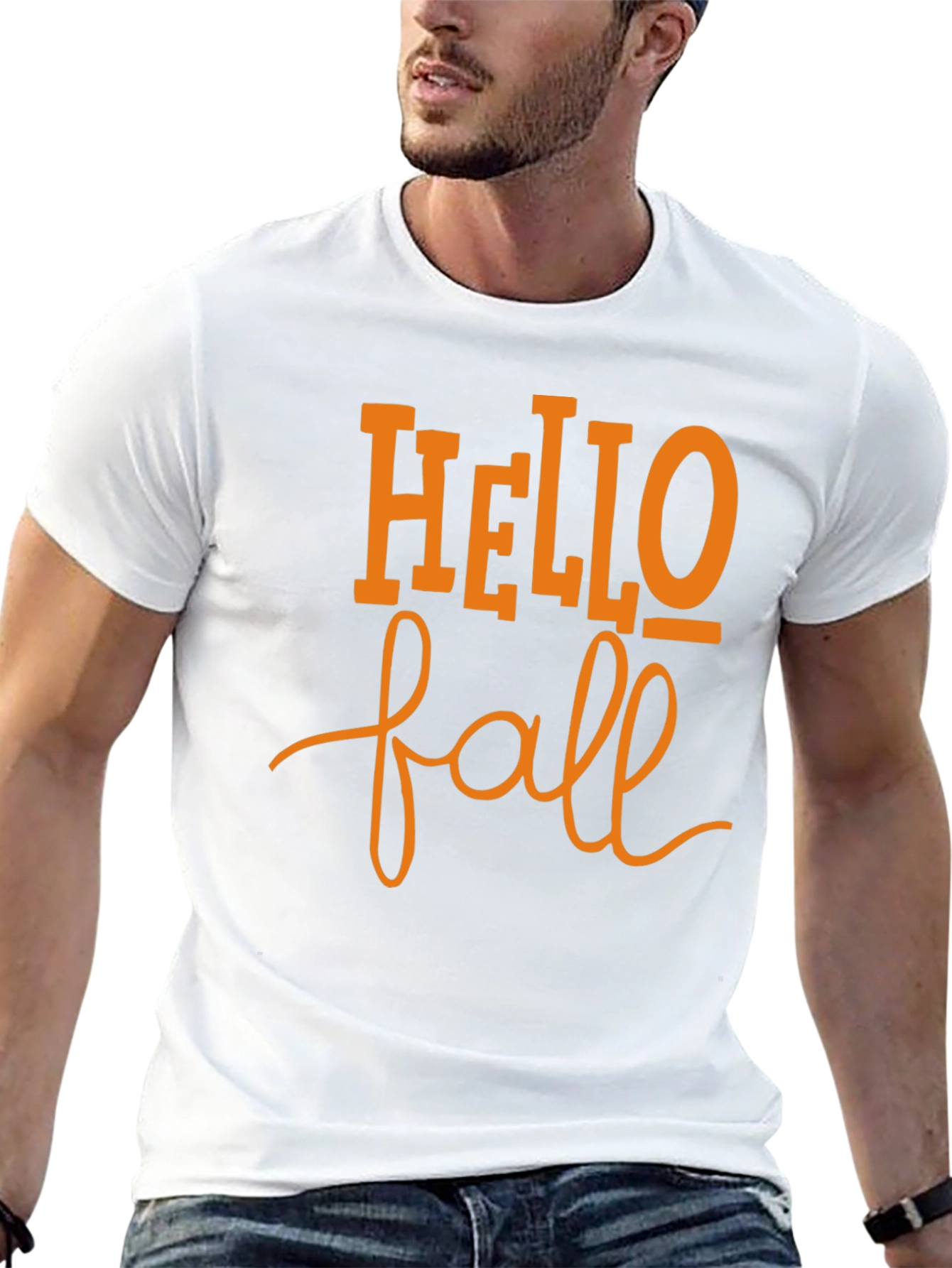 Hello Fall Black T-Shirt